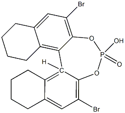 (11BR)-2,6-二溴-4-羟基-8,9,10,11,12,13,14,15-八氢萘并[2,1-D:1',2'-F][1,3,2]二氧杂膦4-氧化物结构式