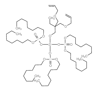 zirconium (bis-2,2-(allyloxymethyl)butoxide)tris(dioctylphosphate)结构式