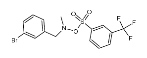 N-(3-bromobenzyl)-N-methyl-O-((3-(trifluoromethyl)phenyl)sulfonyl)hydroxylamine Structure