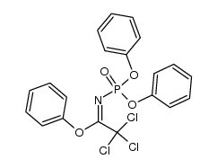 (2,2,2-trichloro-1-phenoxy-ethyliden)-amidophosphoric acid diphenyl ester Structure