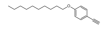 4-[(Decyloxy)-phenyl]-acetylene structure