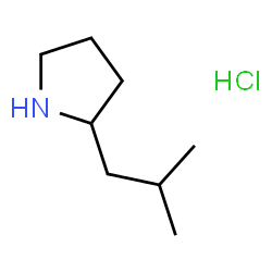 2-(2-METHYLPROPYL)PYRROLIDINE HCL结构式