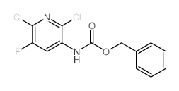 Benzyl (2,6-dichloro-5-fluoropyridin-3-yl)carbamate structure