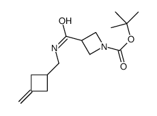 tert-butyl 3-[(3-methylidenecyclobutyl)methylcarbamoyl]azetidine-1-carboxylate Structure