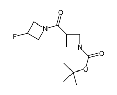 tert-butyl 3-(3-fluoroazetidine-1-carbonyl)azetidine-1-carboxylate Structure