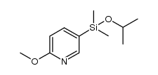 5-(iso-propoxydimethylsilyl)-2-methoxypyridine结构式