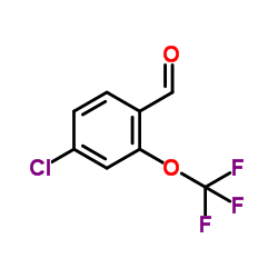 4-氯-2-三氟甲氧基苯甲醛结构式