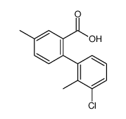 2-(3-chloro-2-methylphenyl)-5-methylbenzoic acid结构式