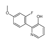 2-(2-fluoro-4-methoxyphenyl)pyridin-3-ol Structure