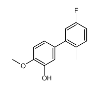 5-(5-fluoro-2-methylphenyl)-2-methoxyphenol Structure