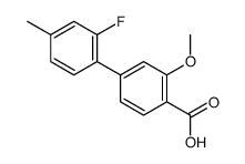 4-(2-fluoro-4-methylphenyl)-2-methoxybenzoic acid Structure