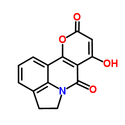 8-Hydroxy-4,5-dihydro-7H,10H-pyrano[3,2-c]pyrrolo[3,2,1-ij]quinoline-7,10-dione picture