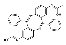 N-[(6Z,12Z)-2-acetamido-6,12-diphenylbenzo[c][1,5]benzodiazocin-8-yl]acetamide Structure