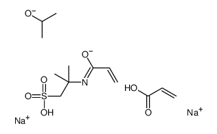 disodium,2-methyl-2-(prop-2-enoylamino)propane-1-sulfonate,propan-2-olate,prop-2-enoic acid结构式