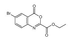 ethyl 6-bromo-4-oxo-4H-benzo[d][1,3]oxazine-2-carboxylate Structure