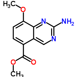 Methyl 2-amino-8-Methoxyquinazoline-5-carboxylate结构式