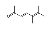 3,5-Heptadien-2-one, 5,6-dimethyl-, (E)- (9CI)结构式