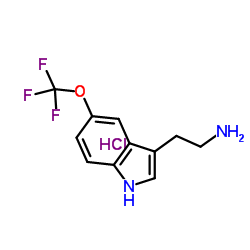 5-(Trifluoromethoxy)-1H-indole-3-ethanamine hydrochloride structure