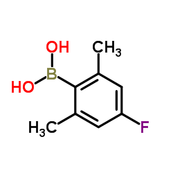 2,6-DIMETHYL-4-FLUOROPHENYLBORONIC ACID Structure