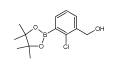 2-Chloro-3-(hydroxymethyl)phenylboronic acid pinacol ester Structure