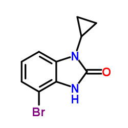 4-bromo-1-cyclopropyl-1H-benzo[d]imidazol-2(3H)-one structure