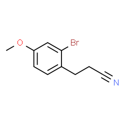 3-(2-Bromo-4-methoxyphenyl)propanenitrile Structure