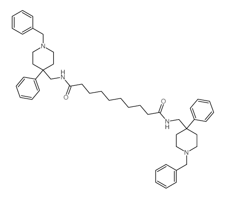 Decanediamide,N1,N10-bis[[4-phenyl-1-(phenylmethyl)-4-piperidinyl]methyl]-结构式