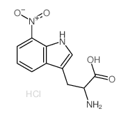 Tryptophan, 7-nitro-,monohydrochloride, DL- (7CI,8CI) structure