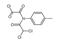 (N-dichloroacetyl-4-methyl-anilino)-oxo-acetyl chloride Structure