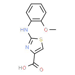 2-(2-METHOXY-PHENYLAMINO)-THIAZOLE-4-CARBOXYLIC ACID structure