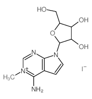 4H-Pyrrolo[2,3-d]pyrimidin-4-imine,3,7-dihydro-3-methyl-7-b-D-ribofuranosyl-, monohydriodide (9CI) picture