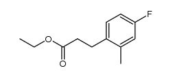 ethyl 3-(4-fluoro-2-methylphenyl)propionate Structure