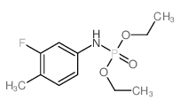 N-diethoxyphosphoryl-3-fluoro-4-methyl-aniline结构式