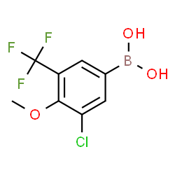 3-Chloro-4-methoxy-5-(trifluoromethyl)phenylboronic acid Structure