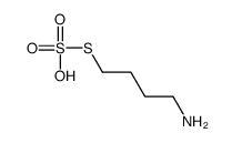 1-amino-4-sulfosulfanylbutane Structure