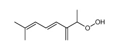 1,6-dimethyl-2-methylene-hepta-3t,5-dienyl hydroperoxide结构式