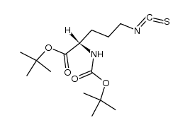 α-N-tert-butoxycarbonyl-δ-N-isothiocyanato-L-ornithine tert-butyl ester结构式