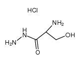 DL-serinohydrazide hydrochloride structure