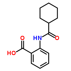 2-[(Cyclohexylcarbonyl)amino]benzoic acid structure