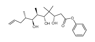 (3S,5R,6R,7S,8S)-phenyl 3,5,7-trihydroxy-4,4,6,8-tetramethyl-10-undecenoate结构式