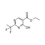Ethyl 2-(1,1-Difluoroethyl)-4-hydroxypyrimidine-5-carboxylate Structure