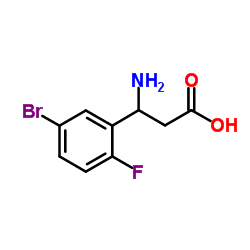 3-Amino-3-(5-bromo-2-fluorophenyl)propanoic acid Structure