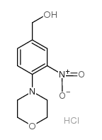 (4-吗啉-3-硝基苯基)甲醇盐酸盐结构式