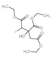 1,2,3-Propanetricarboxylicacid, 1-fluoro-2-hydroxy-, triethyl ester (9CI) Structure