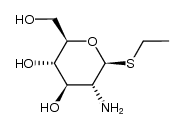 ethyl 2-amino-2-deoxy-1-thio-β-D-glucopyranoside Structure