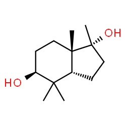 1H-Indene-1,5-diol, octahydro-1,4,4,7a-tetramethyl-, (1R,3aR,5S,7aS)-rel- (9CI) Structure