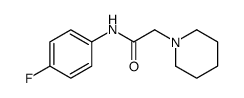 N-(4-fluorophenyl)-2-piperidin-1-ylacetamide Structure