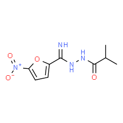 N'-(IMINO(5-NITROFURAN-2-YL)METHYL)ISOBUTYROHYDRAZIDE Structure