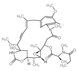 Maytansine,N2'-deacetyl-N2'-(1-oxopropyl)- (9CI) structure