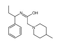 2-(4-methylpiperidin-1-yl)-N-(1-phenylpropyl)acetamide Structure